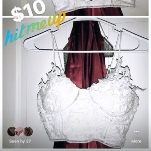 simple lace crop top